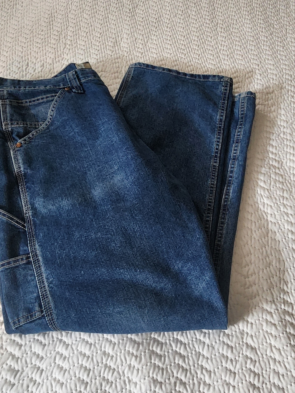 Lee Men's Blue Carpenter Jeans 38x32